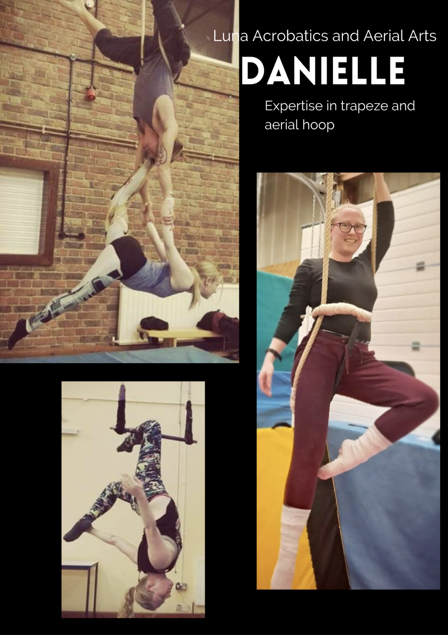 Danielle - Expertise in Trapeze and Aerial Hoop